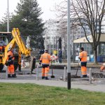 radovi pored Caffe bara Wave