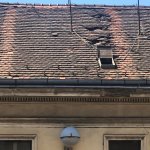 Oštećen krov u centru Zagreba | foto: Facebook grupa Potres u Zagrebu - Svi mi u centru