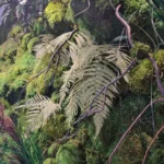 Mahovina i paprat na slici Forest Arta