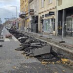 popravak, tramvajska pruga Osijek