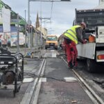 popravak, tramvajska pruga Osijek