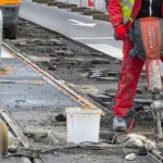 popravak, tramvajska pruga Osijek